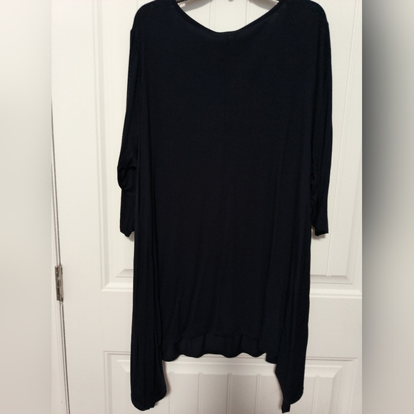 New Navy Blue Tunic Dress / 2X - Picture 4 of 7